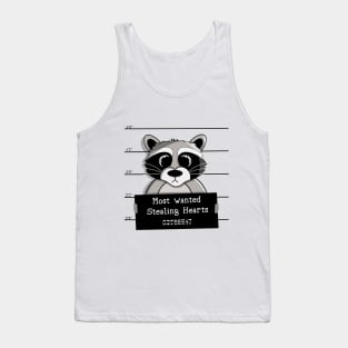 Wanted Raccoon I Steal Hearts Tank Top